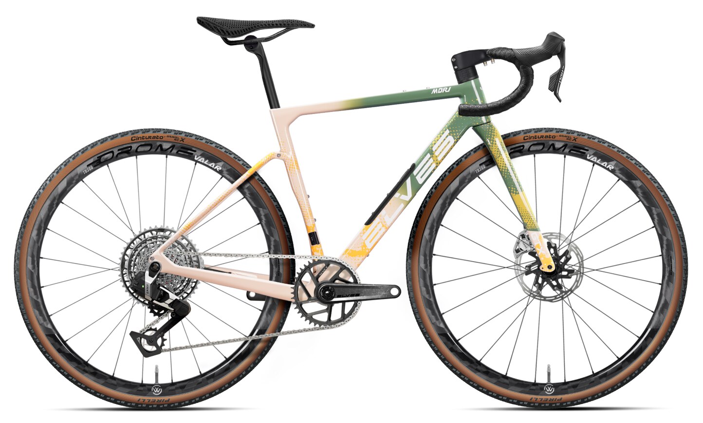 MORI GTX — kompletný gravel bicykel Vason Green & Baby Orange